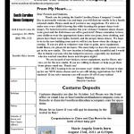 South Carolina Dance Company's September 2011 Newsletter