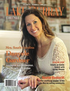Danyele Gardner, owner of South Carolina Dance Company of Lexington SC SCDC's Danyele Gardner on the cover of Lake Murray Magazine, April 2012